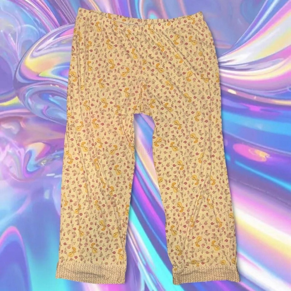 vtg y2k tweety bird on pants - sz xl, lightly worn. no flaws! kidcore nostalgia